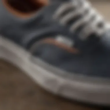 Close-up of the sole design of Vans Authentic Sneakers