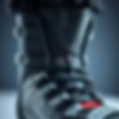 Close-up of the Boa lacing system on Vans Double Boa snowboard boots