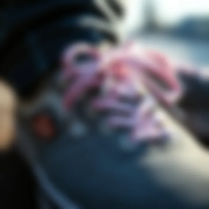 Design Details of Vans Close-up of Vans shoes showcasing intricate design details