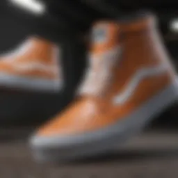 Close-up view of Vans Ultrachange High's innovative sole design