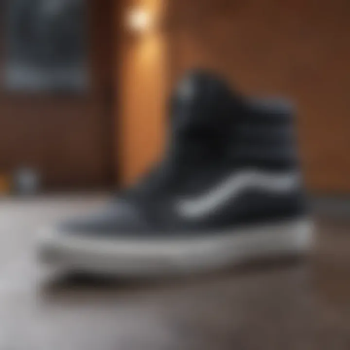 Vans Ultrarange Exo Hi Black paired with casual attire for stylish look