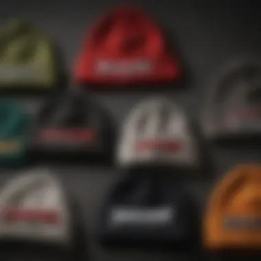 Diverse Styles of Thrasher Beanies Different styles of Thrasher beanies displayed on a textured background