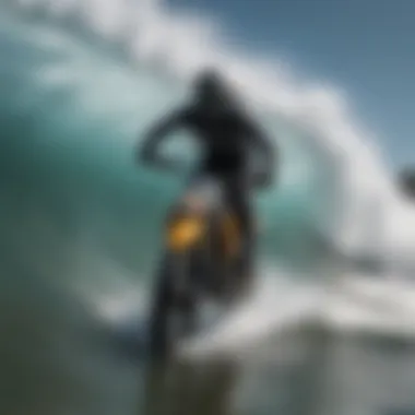 Harnessing the Force: Athletes in Action Athletes riding massive waves