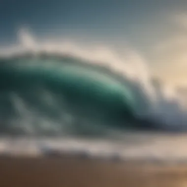 The Power of Nature: Waves in Motion Dynamic waves crashing on the shore