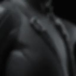 Close-up view of a wetsuit zip showing intricate design and function.