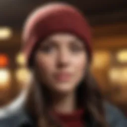 A cozy display of various beanie styles showcasing colors and textures.