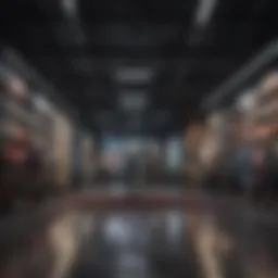 Trendy juniors clothing displayed in a vibrant store