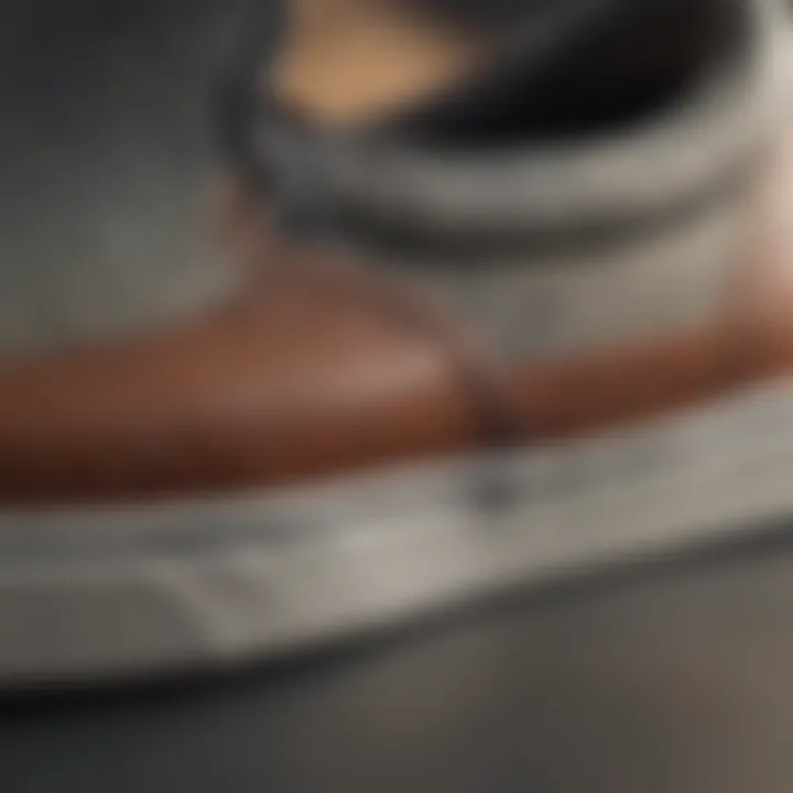 Close-up of Comfycush material highlighting breathability